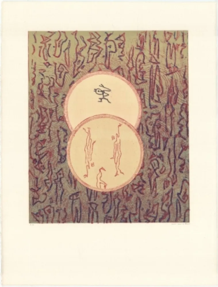 石版画 Ernst - Pour Bibliotheque Nationale