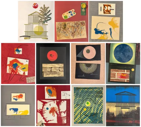 石版画 Ernst - René Char. DENT PROMPTE. SUITE complète des 11 lithographies originales (1969)