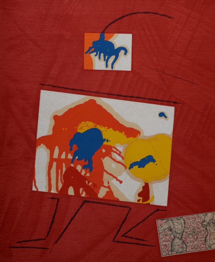 石版画 Ernst - S'égayant s'égratignant à l'objection, 1969