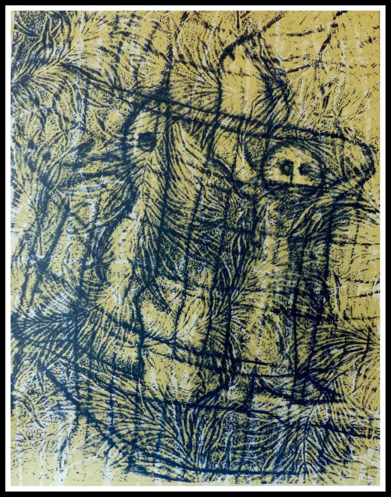 石版画 Ernst - UN CHANT D'AMOUR