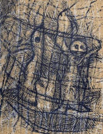 石版画 Ernst - Un Chant d'amour, 1958