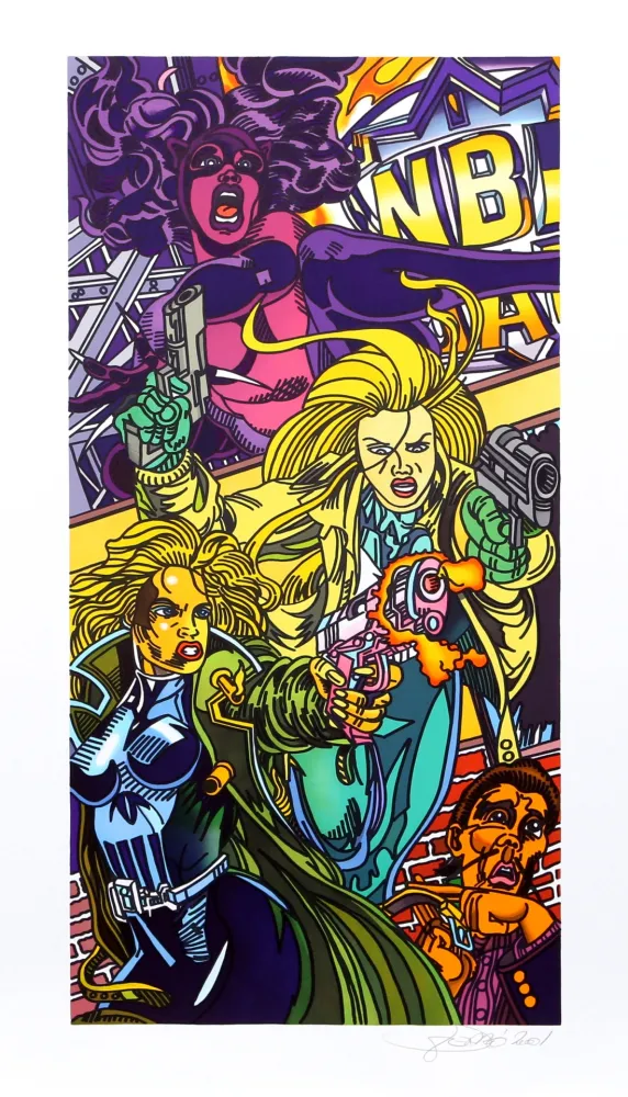 石版画 Erro - Catman