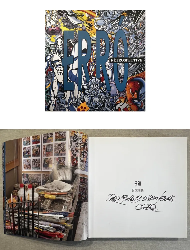 插图书 Erro - ERRO. Rétrospective. Catalogue dédicacé signé par Erro (2014) 