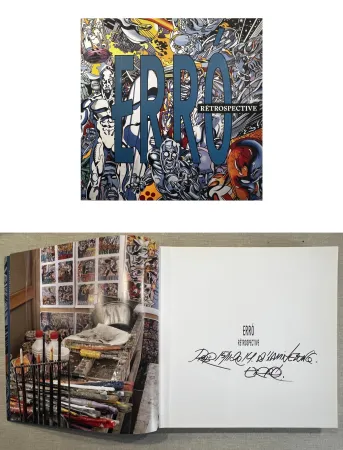 插图书 Erro - ERRO. Rétrospective. Catalogue dédicacé signé par Erro (2014) 