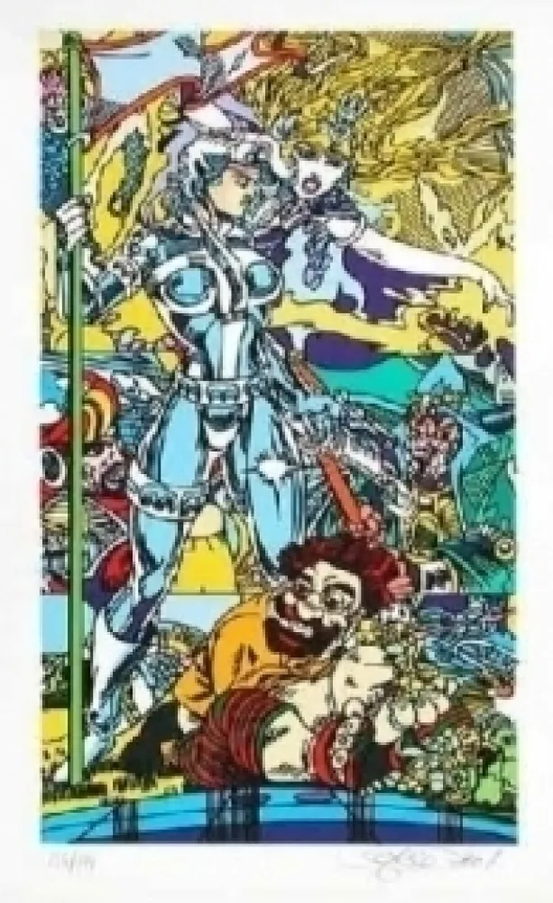 石版画 Erro - Forgotten future