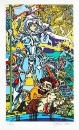 石版画 Erro - Forgotten future