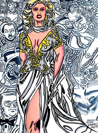 版画 Erro - LA MARIEE