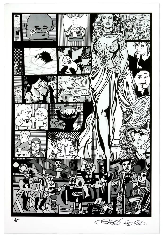 数码版画 Erro - Sans titre