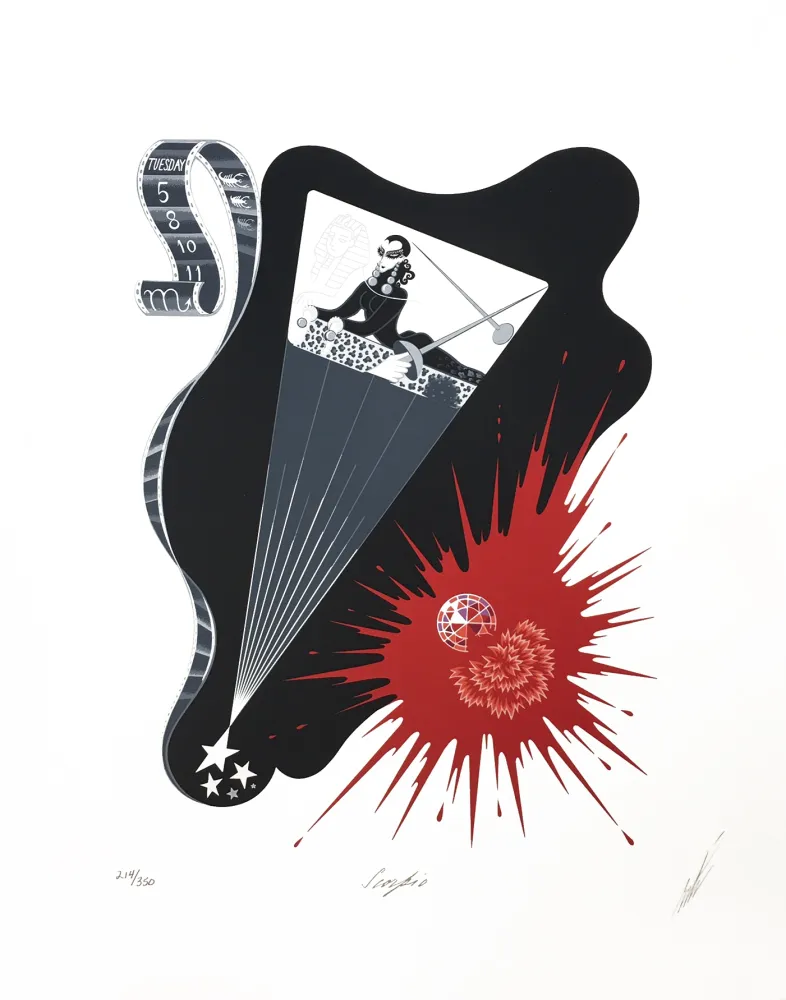 丝网印刷 Erte - SCORPIO