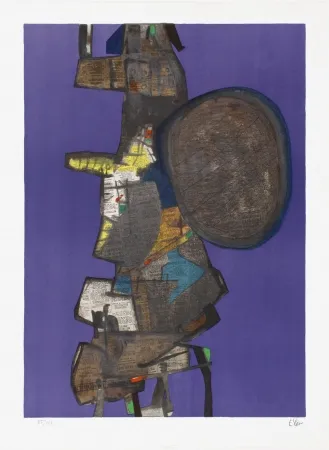 石版画 Esteve - Bank Street 