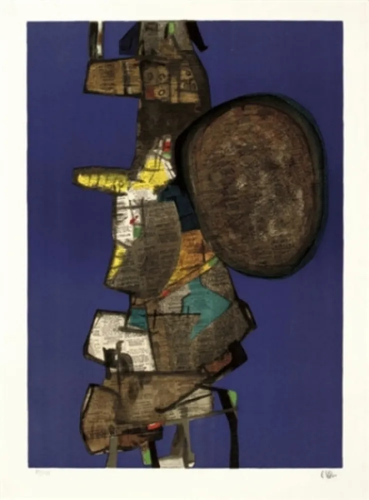 石版画 Esteve - Bank street