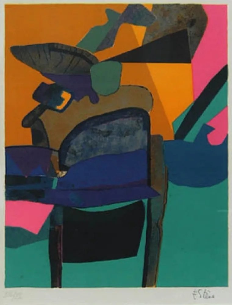 石版画 Esteve - Bossaille