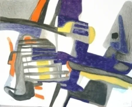 石版画 Esteve - Composition