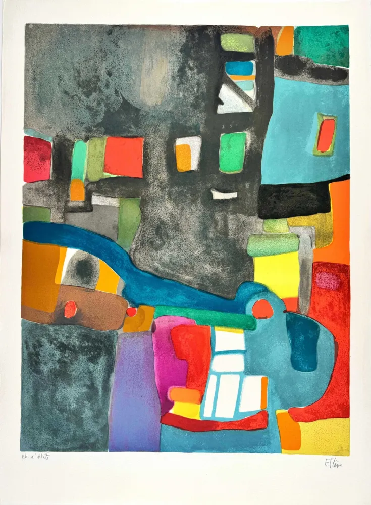 石版画 Esteve - Grisande 