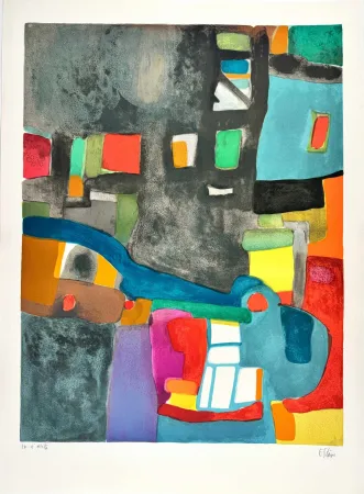 石版画 Esteve - Grisande 