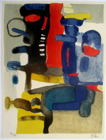 石版画 Esteve - Guidour