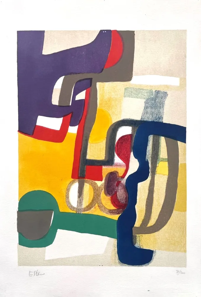 石版画 Esteve - Jour de fête 