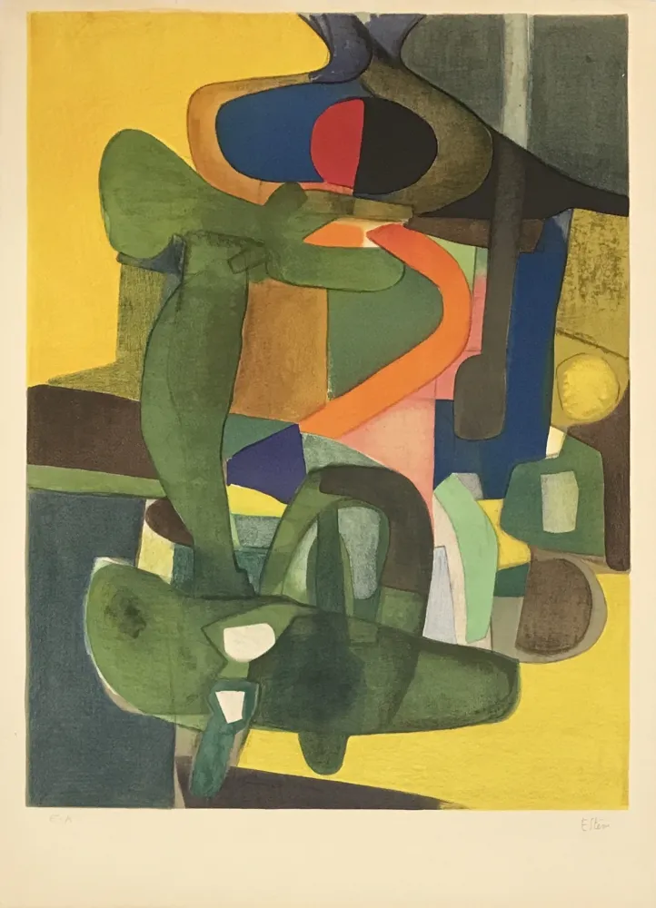 石版画 Esteve - L'Envol (Flight)