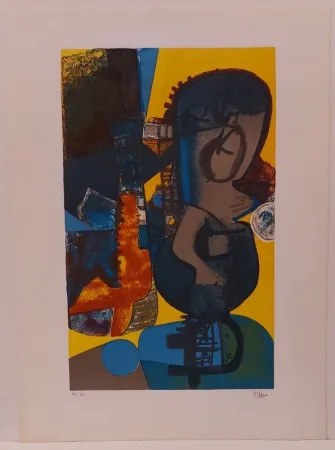 石版画 Esteve - Lunaire administratif 