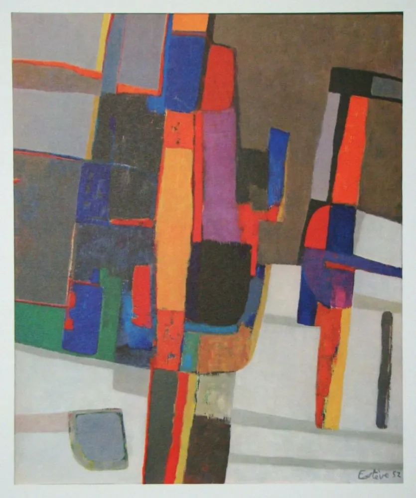 石版画 Esteve - Neige