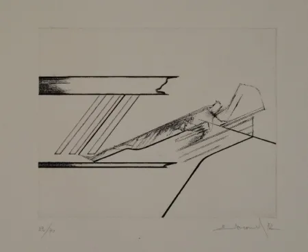 蚀刻版画 Evrard - 6 gravures originales