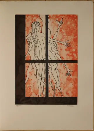 蚀刻版画 Fabbri - Senza titolo