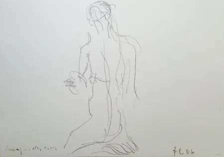 石版画 Fabro - Senza titolo