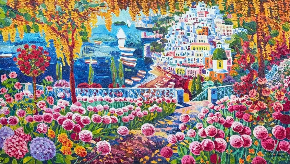 丝网印刷 Faccincani - Il cuore medita, e là Positano