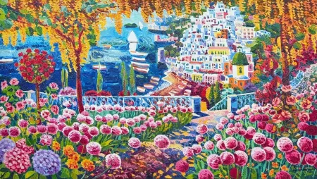 丝网印刷 Faccincani - Il cuore medita, e là Positano