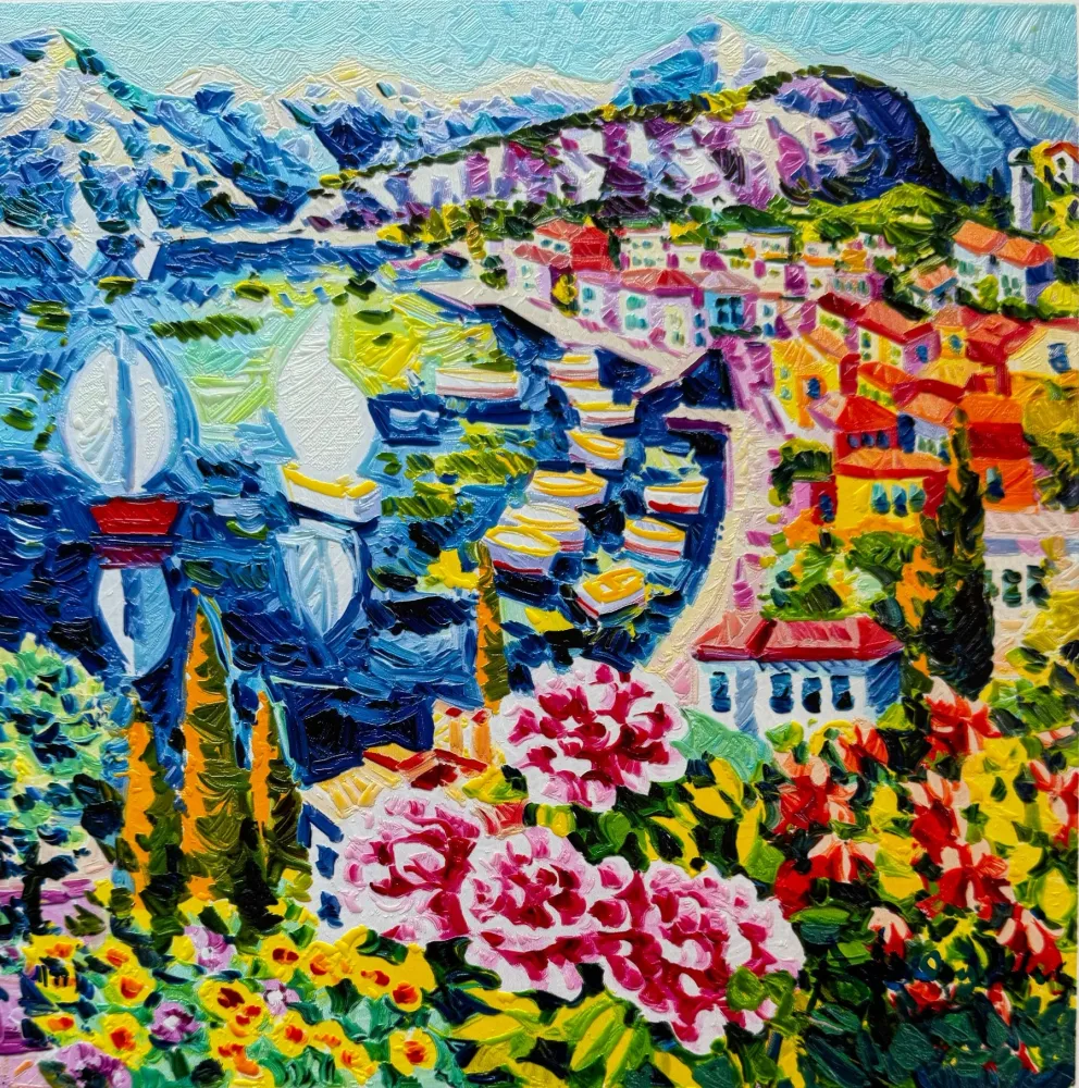 丝网印刷 Faccincani - Il vento leggero del lago