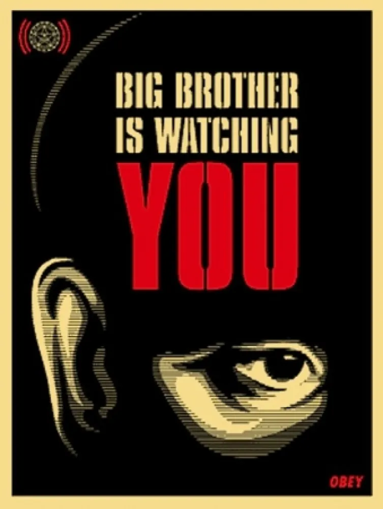 丝网印刷 Fairey - Big Brother is Watching You