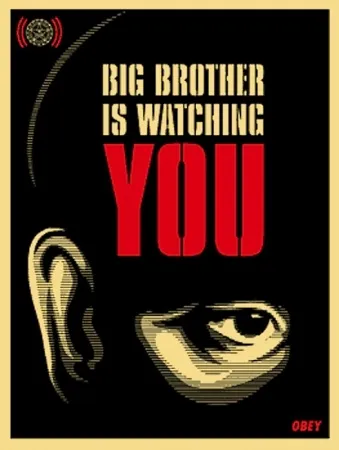 丝网印刷 Fairey - Big Brother is Watching You