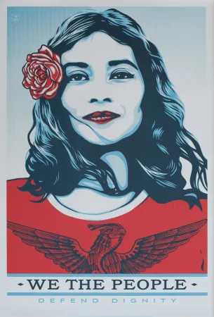 胶版印刷 Fairey - Defend Dignity