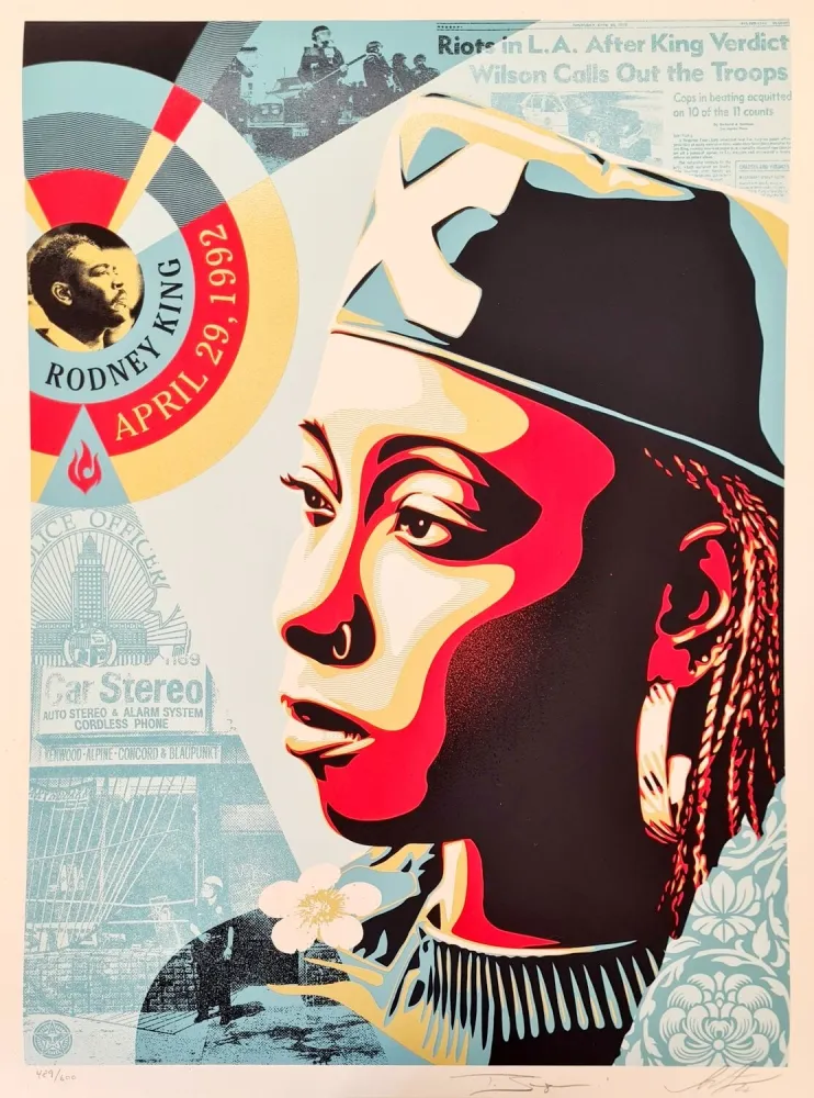 丝网印刷 Fairey - Eyes Of The King Verdict