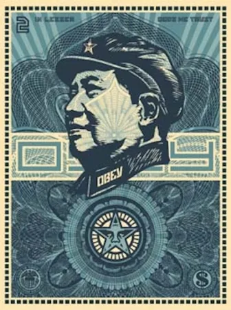 丝网印刷 Fairey - Mao Money