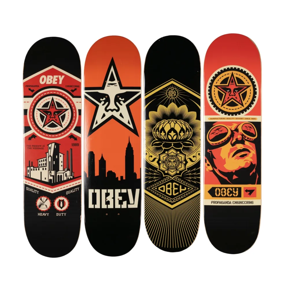 丝网印刷 Fairey - Obey Skate Decks