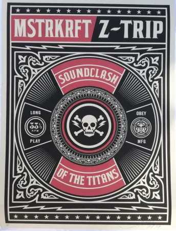 丝网印刷 Fairey - Soundclash of the titans