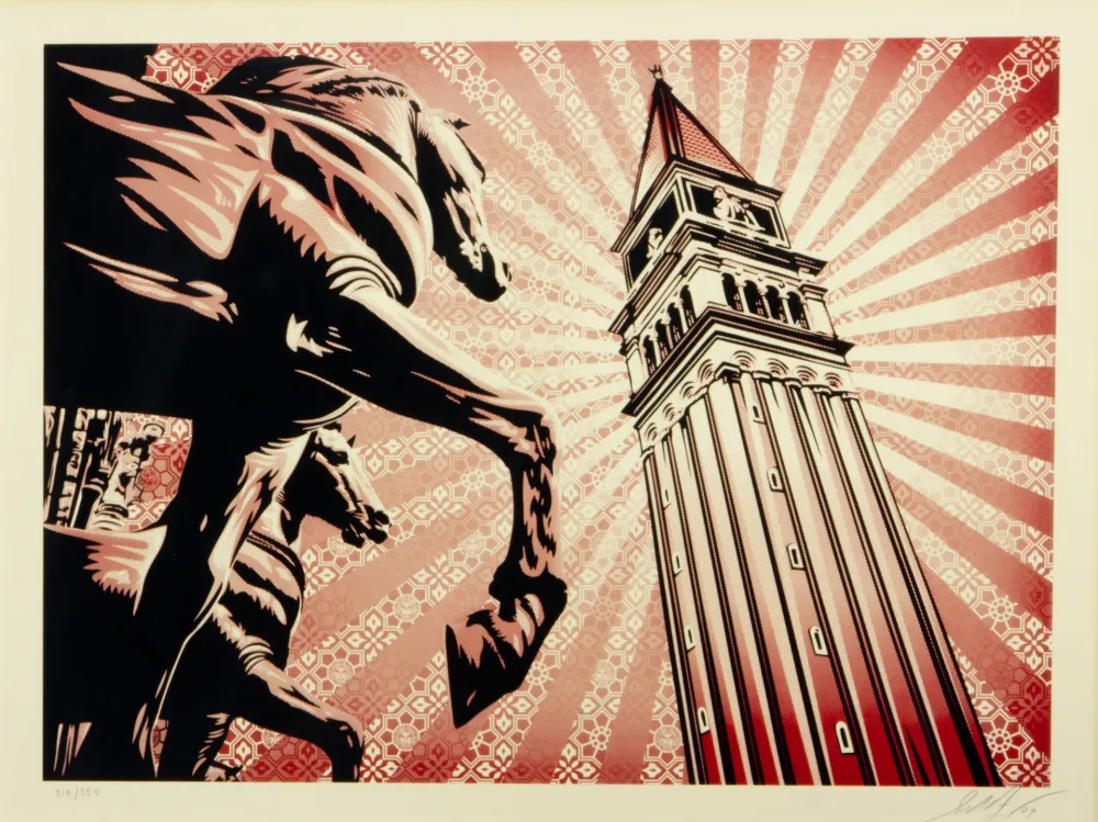 丝网印刷 Fairey - ST. MARKS HORSES