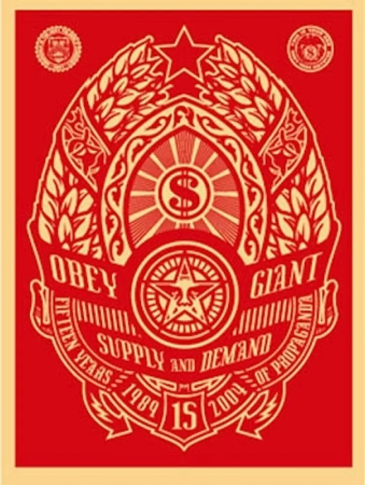 丝网印刷 Fairey - Supply and Demand (Red) 