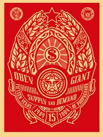 丝网印刷 Fairey - Supply and Demand (Red) 