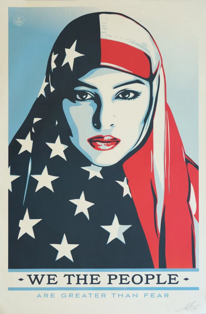 胶版印刷 Fairey - We the People - Are greater than Fear