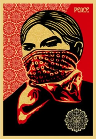 丝网印刷 Fairey - Zapatista Woman. Large Format