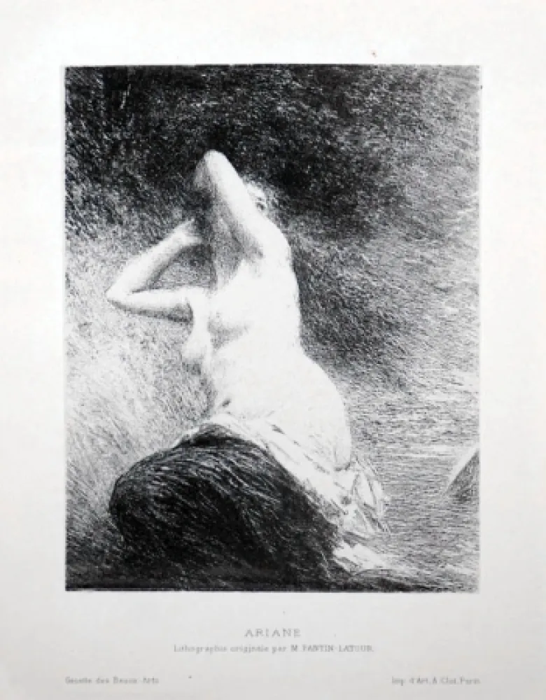 石版画 Fantin-Latour - Ariane