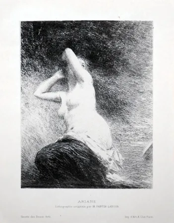 石版画 Fantin-Latour - Ariane