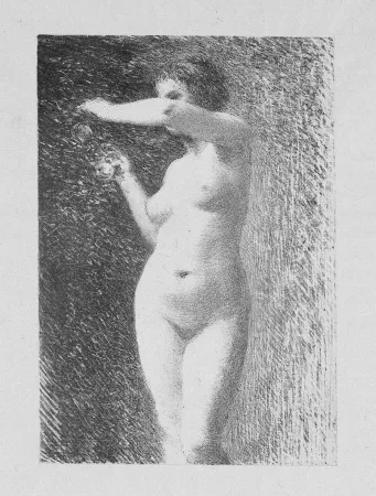 石版画 Fantin-Latour - Etude pour Eve