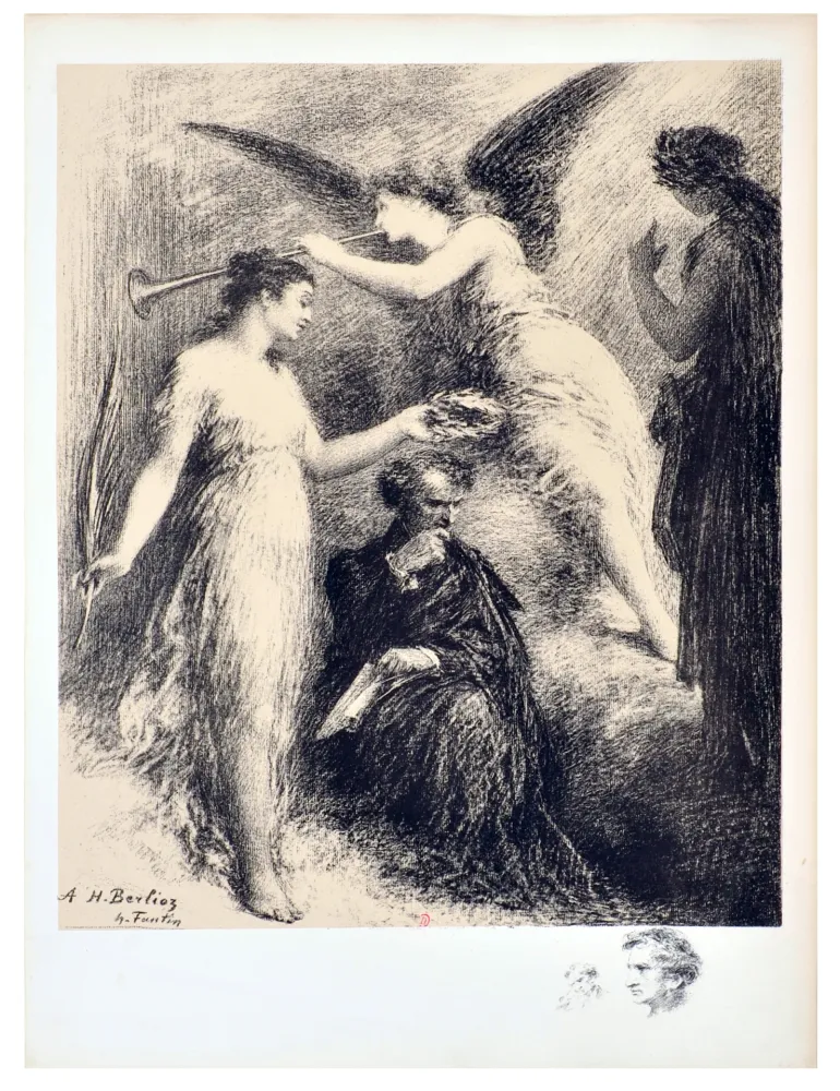 石版画 Fantin-Latour - Hommage à Berlioz