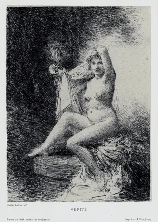 石版画 Fantin-Latour - Vérité (petite planche)