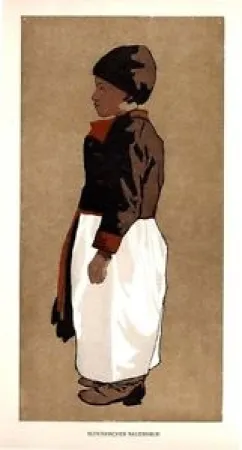 木刻 Fanto - Slovakischer Bauernbub / Slovak Farmboy