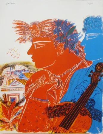 石版画 Fassianos -  Chemins d'arménie 