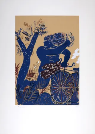 丝网印刷 Fassianos - Dieu de l'Olympe